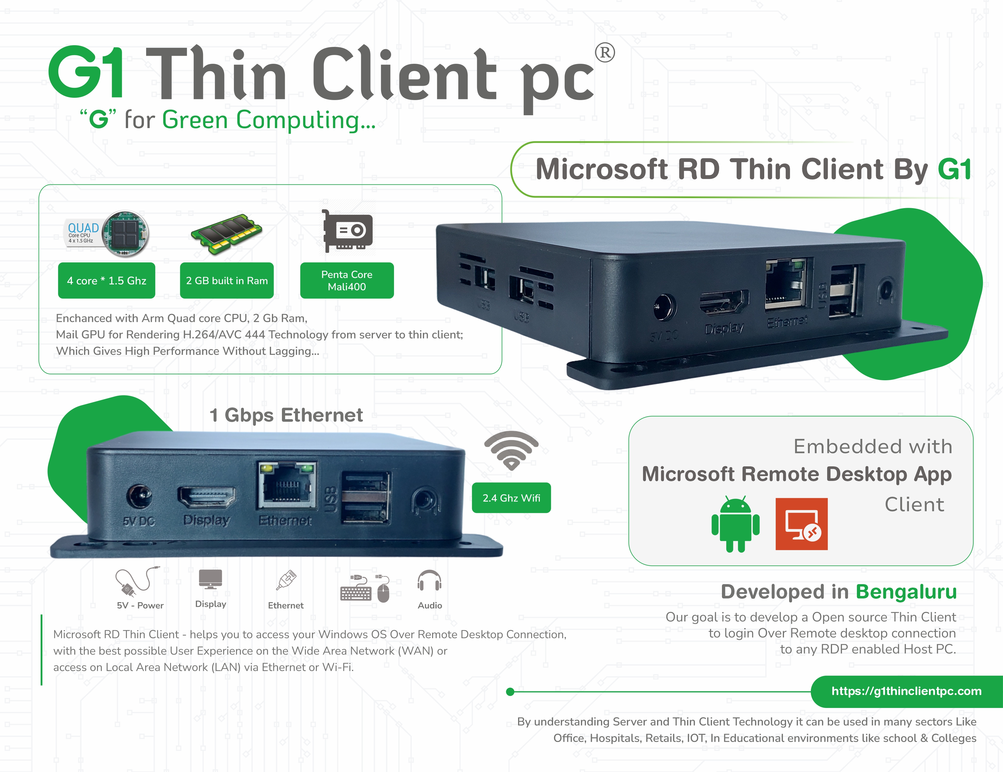 G1 Microsoft RD Thin Client Premium